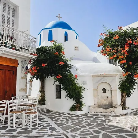 Beautiful Paros 1 Bedroom Rock Private Jacuzzi Garden View Naousa Villa